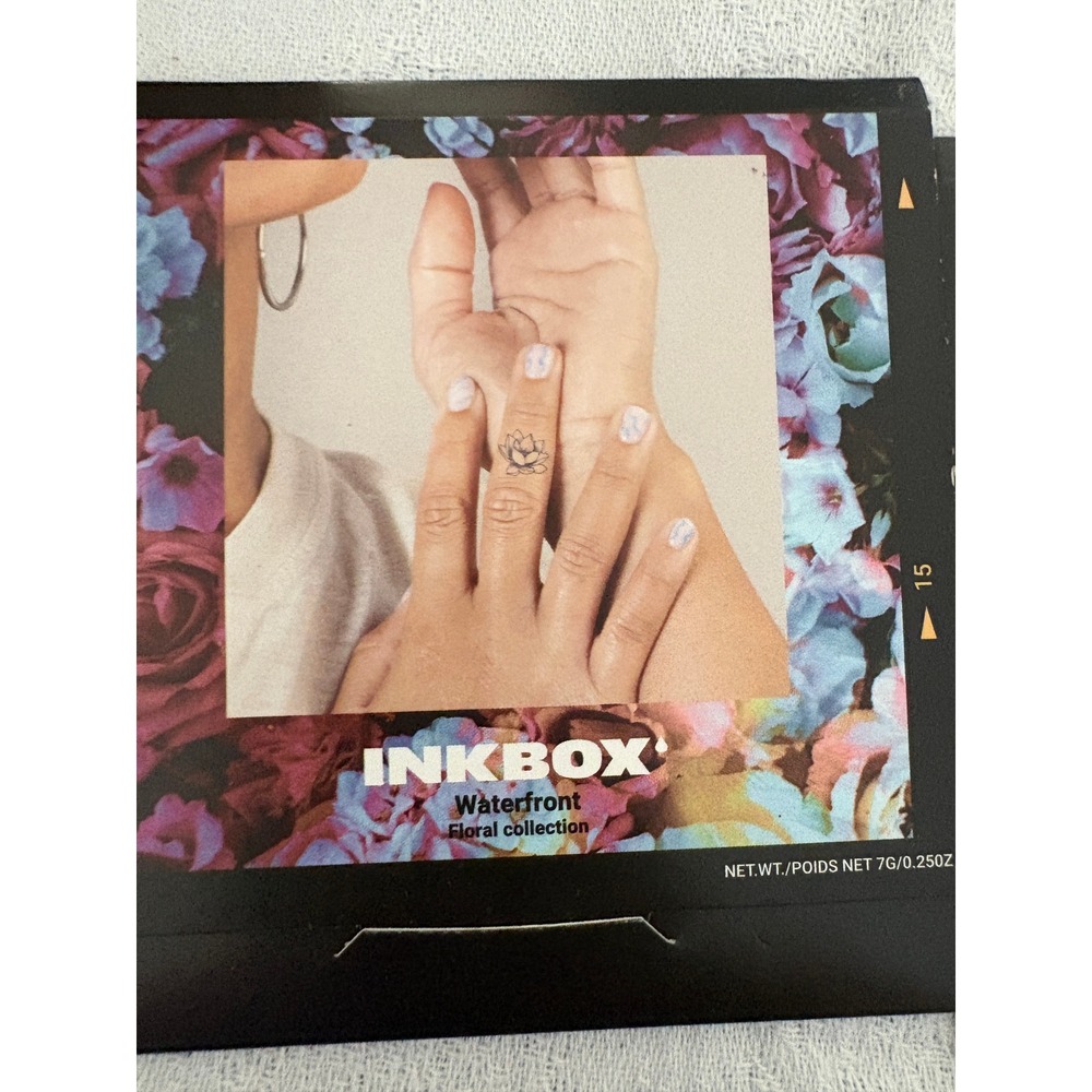 Inkbox Waterfront Floral Collection Temporary Tattoo 2-Week Cruelty Free